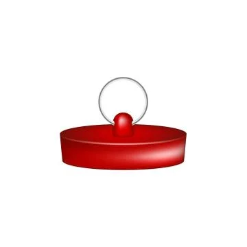 Rubber plug in red design Stock Illustration