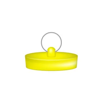 Rubber plug in yellow design Stock Illustration