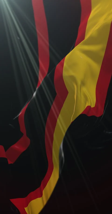 The rubber pride flag or latex pride flag. Loop. 4K Vertical Stock Footage 306968913