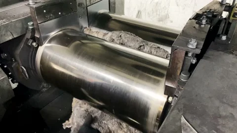 Rubber production at the factory 库存影片 204153352