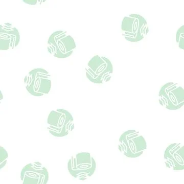 Rubber production glyph seamless pattern Stockillustratie