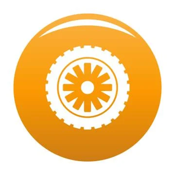 Rubber protector icon orange Stock Illustration