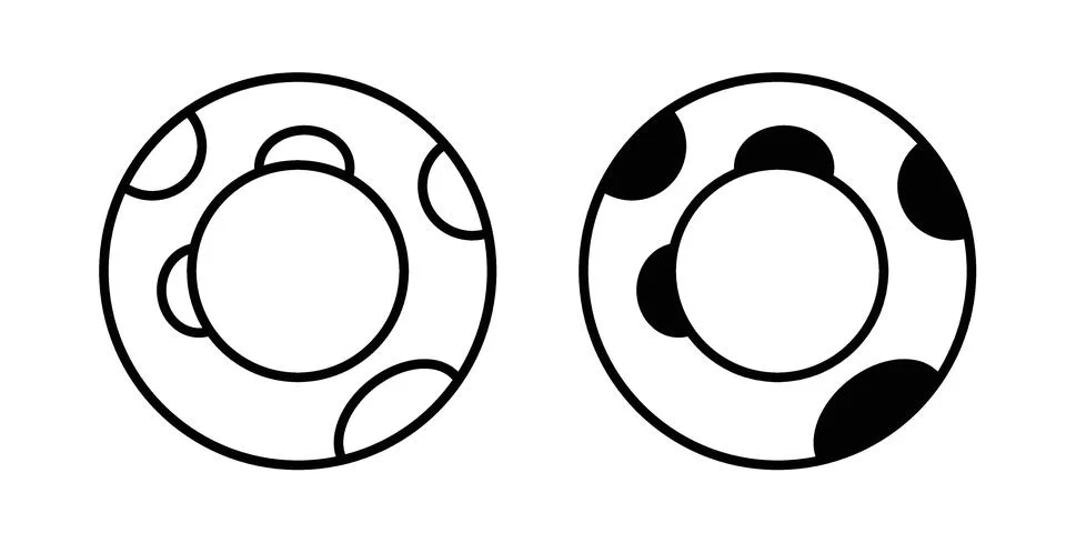 Rubber ring icon design. Simple Vector illustrations.. Stock Illustration