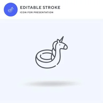 Rubber Ring icon vector, filled flat sign, solid pictogram isolated on white イラスト素材