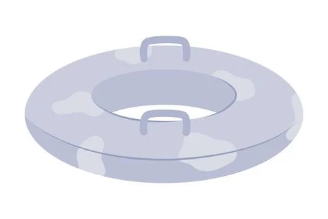Rubber ring for the summer pool in purple Illustrazione stock