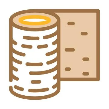 Rubber roll color icon vector illustration イラスト素材