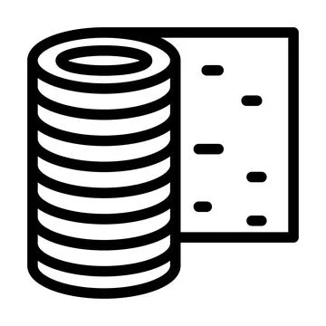 Rubber roll line icon vector illustration 스톡 일러스트