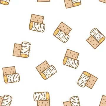 Rubber roll vector seamless pattern Stockillustratie