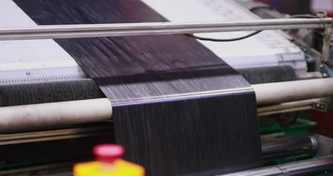 Rubber Sheets in the factory Video stock 248523653