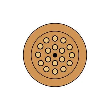 Rubber sink drain Illustrazione stock