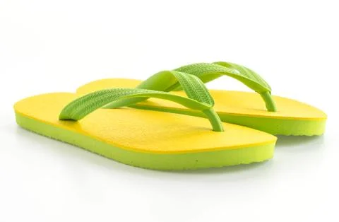 Rubber slippers Stock Photos