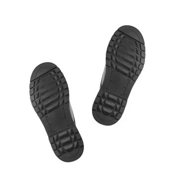 Rubber sole from the boot. Close up. Isolated on a white background Stock-Fotos