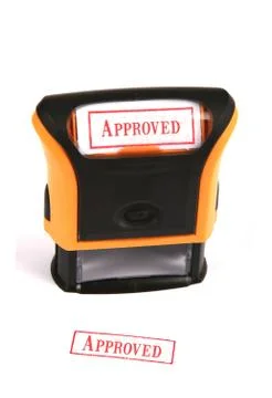 Rubber Stamp - Approved Stock Photos