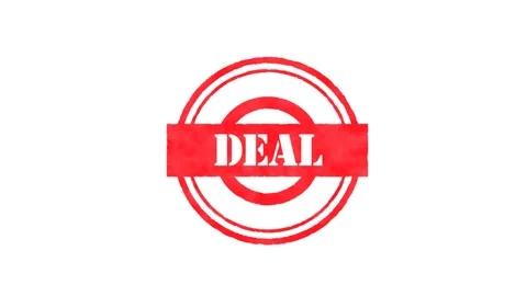 Rubber stamp - Deal Stock Footage 102956872