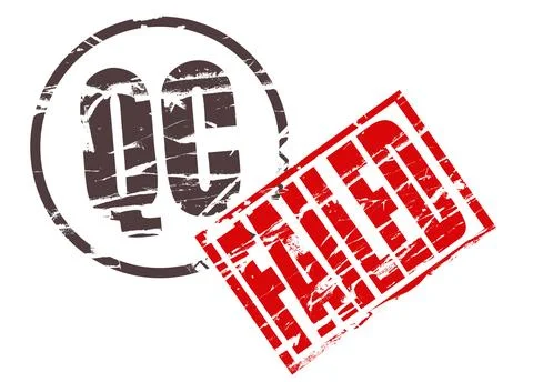 Rubber stamp effect Stock Illustration