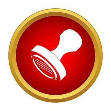 Rubber stamp icon symbolizing official approval and validation Stock Illustration