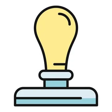 Rubber stamp icon symbolizing official approval process Stock Illustration