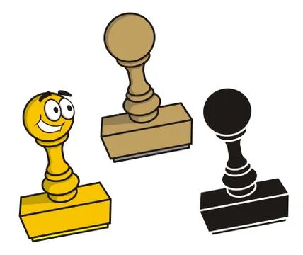 Rubber stamp Stock Illustration