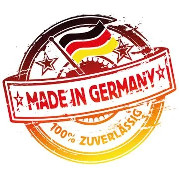 Rubber stamp with made in Germany Stock Illustration