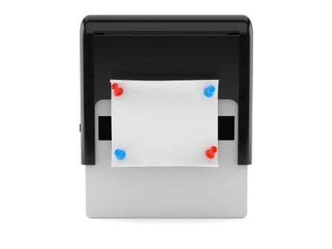 Rubber stamp with note Stock Illustration