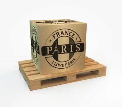 Rubber stamp with Paris 스톡 일러스트