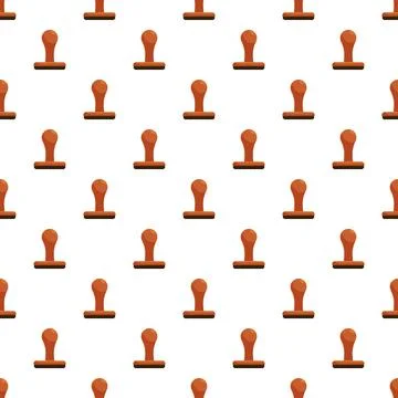 Rubber stamp pattern creating repetitive office background Stockillustratie