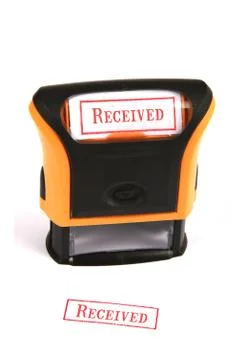 Rubber Stamp - Received Foto stock