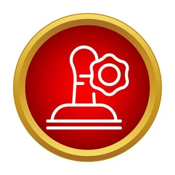 Rubber stamp with red approval official seal icon Stock Illustration
