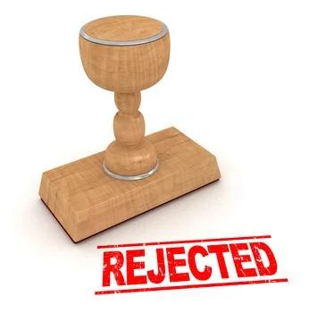Rubber stamp - rejected Stock Illustration