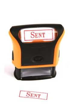 Rubber Stamp - Sent Stock Photos