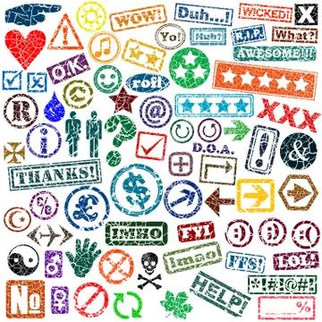Rubber stamps Stock-Illustration