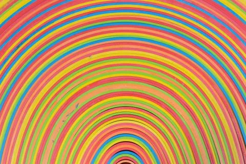 Rubber strips rainbow pattern Stock Photos