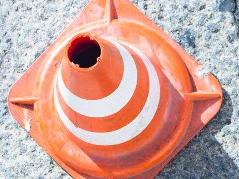 Rubber traffic cone Stock Photos