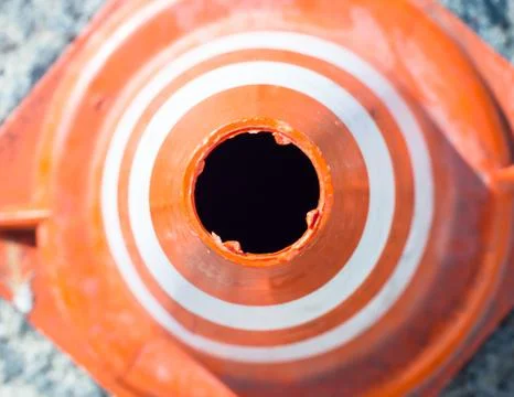 Rubber traffic cone Stock Photos