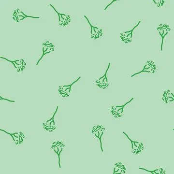 Rubber tree jungle amazon glyph vector seamless pattern イラスト素材