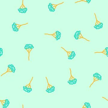 Rubber tree jungle amazon vector seamless pattern Stock Illustration