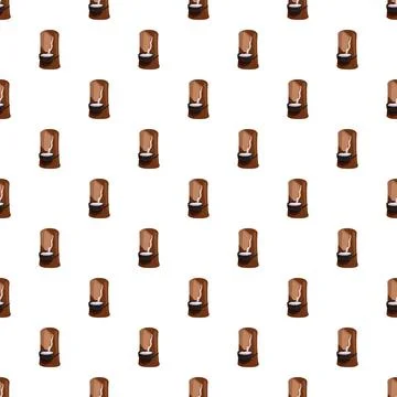 Rubber tree tapping latex seamless pattern repeating texture 库存插图