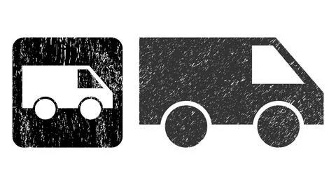 Rubber Van Stencil Watermark Stock Illustration