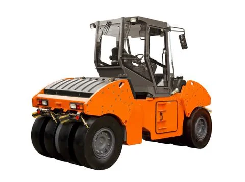 Rubber-wheeled roller Stock Photos