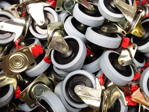 Rubber wheels Stock Photos