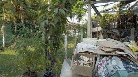 Rubbish Area Stock Footage 123748591