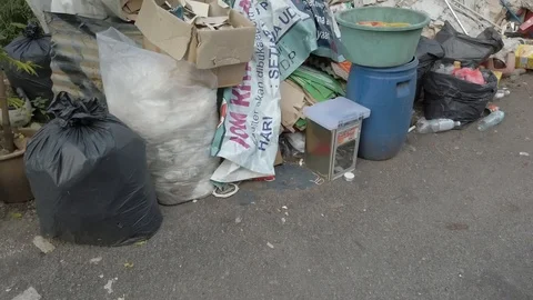 Rubbish Area Stock Footage 123749174
