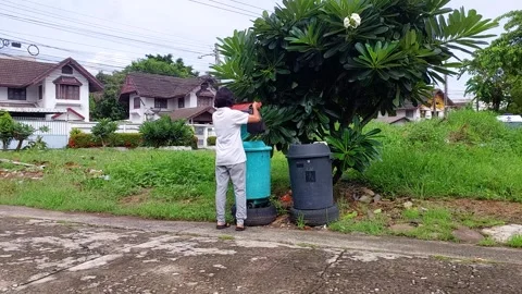 Rubbish bin Stock Footage 252382963