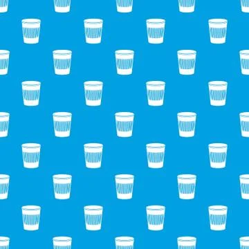 Rubbish bin pattern seamless blue 库存插图