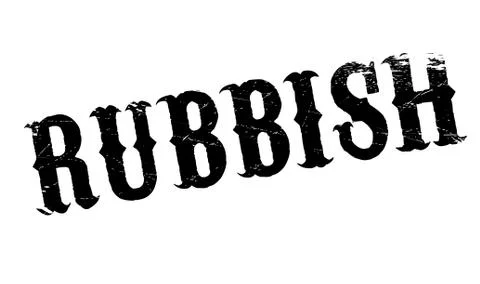 Rubbish rubber stamp Stock Illustration