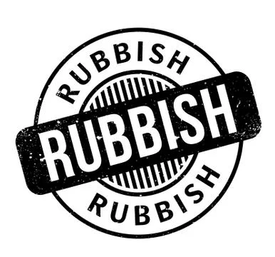 Rubbish rubber stamp Stock Illustration