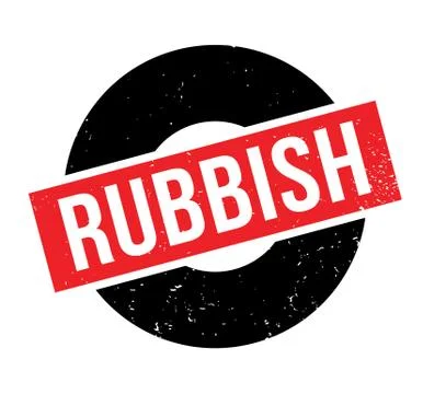 Rubbish rubber stamp Stock Illustration
