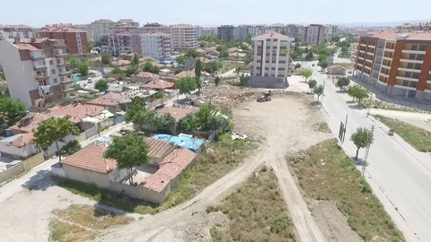 Rubble collection tool in konya Stock Footage 108856333