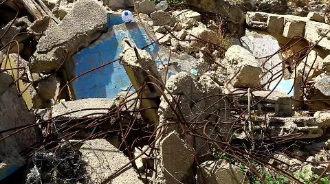 Rubble, earth quake Stock Footage 761967