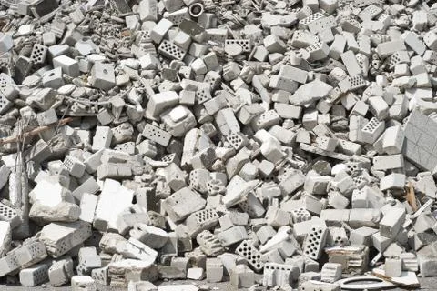 Rubble of masonry Stock Photos